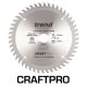 Trend CraftPro Panel Trimming Saw Blade - 210mm dia x 2.4 kerf x 30 bore 60T