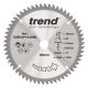 Trend Aluminium / Plastic Circular Saw Blade - 184mm dia x 2.8 kerf x 20 bore 58T