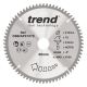 Trend Aluminium / Plastic Circular Saw Blade - 210mm dia x 2.8 kerf x 30 bore 72T