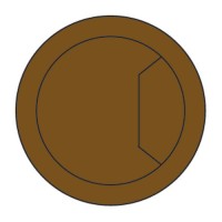TREND CTI/60/PK2 CABLE TIDY INSERT 60MM BROWN 3 OFF