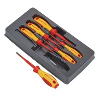 Knipex 6pc VDE Insulated Phillips / Pozidriv Screwdriver Set - 00 20 12 V03