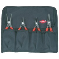 Knipex Precision Circlip Pliers Set (4 Piece) in Roll Bag - 00 19 57