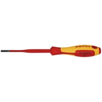 Knipex VDE Insulated Slotted Screwdriver 4.0 x 100mm Slim - 98 20 40 SL