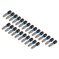Draper Expert TX-STAR Torx Impact Screwdriver Bits, T25 x 25mm, 1/4\" Hex (Pack of 25) - 05695