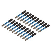 Draper Expert TX-STAR Torx Impact Screwdriver Bits, T25 x 50mm, 1/4\" Hex (Pack of 20) - 05699