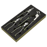 Draper Expert High Leverage Pliers Set with Water Pump Pliers in EVA Foam Tray (4 Piece) - 09778