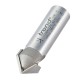 Trend 11/32X1/2TC Pro Chamfer V Groove Router Cutter 45 Deg x 16mm Dia x 1/2 Shank