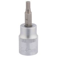 Draper Expert Socket with Hexagonal Bit, 3/8\" Square Drive - 4mm