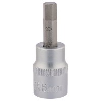 Draper Expert Socket with Hexagonal Bit, 3/8\" Square Drive - 6mm