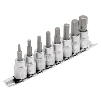 Draper Expert Metric Hex Socket Bit Set, 3/8\" Square Drive 48mm (8 Piece) - 16285