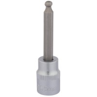 Draper Expert Ball End Hexagonal Socket Bit, 3/8\" Square Drive - 5mm