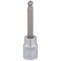 Draper Expert Ball End Hexagonal Socket Bit, 3/8\" Square Drive - 6mm