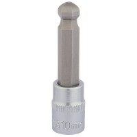 Draper Expert Ball End Hexagonal Socket Bit, 3/8\" Square Drive - 10mm