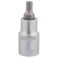 Draper Expert Hexagonal Socket Bit, 1/2\" Square Drive - 6mm