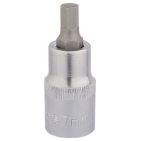 Draper Expert Hexagonal Socket Bit, 1/2\" Square Drive - 7mm