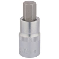 Draper Expert Hexagonal Socket Bit, 1/2\" Square Drive - 12mm