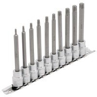 Draper Expert TX-STAR Torx Socket Bit Set, 3/8\" Square Drive 100mm (10 Piece) - 16310