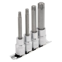 Draper Expert TX-STAR Torx Socket Bit Set, 1/2\" Square Drive (4 Piece) - 16331