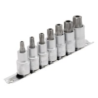 Draper Expert TX-STAR Torx Security Socket Bit Set, 1/2\" Square Drive 55mm (7 Piece) - 16334