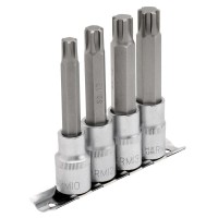 Draper Expert Ribe Socket Bit Set, 1/2\" Square Drive (4 Piece) - 16345