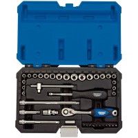 Draper Expert Combined MM/AF Socket Set, 1/4\" Square Drive (40 Piece) - 16445