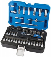Draper Expert Metric Socket Set, 1/4\" Square Drive (44 Piece) - 16446