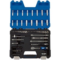 Draper Expert MM/AF Combined Socket Set, 1/4\" Square Drive (75 Piece) - 16448