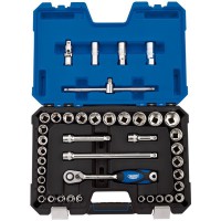 Draper Expert Combined MM/AF Socket Set, 1/2\" Square Drive (41 Piece) - 16453