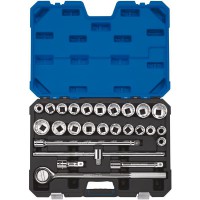 Draper Expert Combined MM/AF Socket Set, 3/4\" Square Drive (26 Piece) - 16484