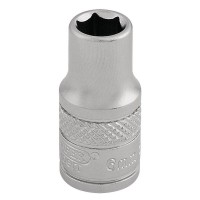 Draper Expert Socket, 1/4\" Square Drive - 6mm