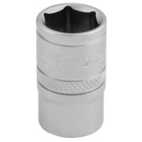 Draper Expert 6 Point Metric Socket, 3/8\" Square Drive - 12mm