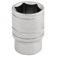 Draper Expert 6 Point Metric Socket, 3/8\" Square Drive - 14mm