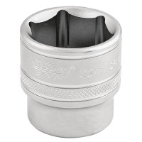Draper Expert 6 Point Metric Socket, 3/8\" Square Drive - 22mm