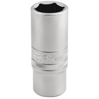 Draper Expert 6 Point Metric Deep Socket, 3/8\" Square Drive - 19mm