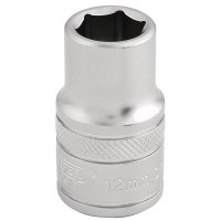 Draper Expert 6 Point Metric Socket, 1/2\" Square Drive - 12mm