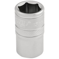 Draper Expert 6 Point Metric Socket, 1/2\" Square Drive - 15mm