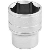 Draper Expert 6 Point Metric Socket, 1/2\" Square Drive - 24mm