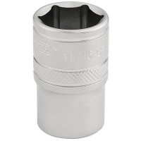 Draper Expert 6 Point Imperial Socket, 1/2\" Square Drive - 11/16\"
