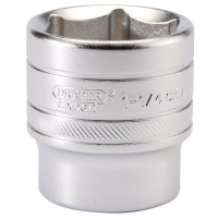 Draper Expert 6 Point Imperial Socket, 1/2\" Square Drive - 1 1/4\"