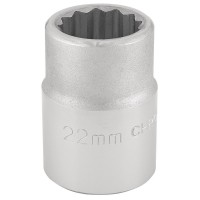 Draper Expert 12 Point Socket, 3/4\" Square Drive - 22mm