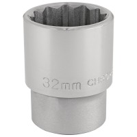 Draper Expert 12 Point Socket, 3/4\" Square Drive - 32mm