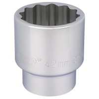 Draper Expert 12 Point Socket, 3/4\" Square Drive - 42mm