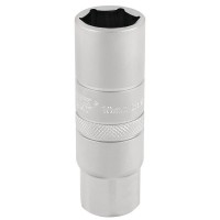 Draper Expert 10mm Thread 6 Point Satin Chrome Spark Plug Socket 3/8\" Square Drive - 16mm