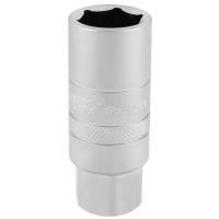 Draper Expert 12mm Thread 6 Point Satin Chrome Spark Plug Socket 3/8\" Square Drive - 18mm