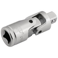 Draper Expert Satin Chrome Universal Joint, 1/4\" Square Drive - 16792