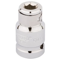 Draper Expert Screwdriver Bit Holding Socket, 1/2\" Square Drive x 5/16\" Hexagon