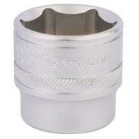 Draper Expert HI-TORQ 6 Point Socket, 3/8\" Square Drive - 24mm