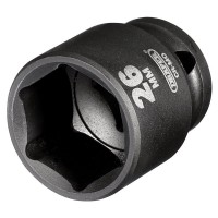 Draper Hi-TORQ Impact Socket, 1/2\" Square Drive - 26mm