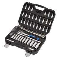 Draper HI-TORQ Metric Socket and Bit Set, 3/8\" Square Drive (58 Piece) - 24228