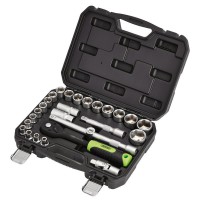 Draper HI-TORQ Metric Socket Set, 1/2\" Square Drive (27 Piece) - 24234